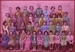 ECOLE JEAN MACE FILLES 1954 CE2